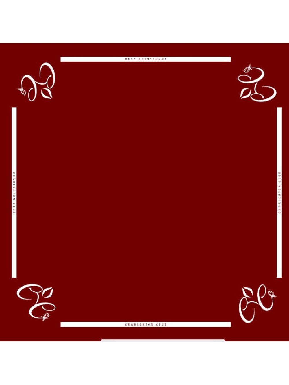 Mah Jongg Mat Table Cover - Red